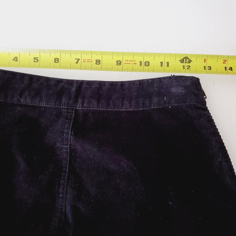 ARITZIA WILFRED FREE Black Corduroy Mini Skirt - Picture 6 of 8
